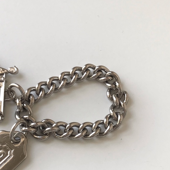 Coach Silver Horse And Carriage Bag Charm Hang Tag Chain Y2K - Picture 8 of 14